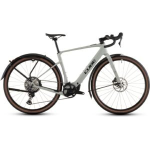 CUBE Bicicleta Eléctrica Gravel Carbono - NUROAD HYBRID C:62 Race 400X FE - 2026 - reedbeige / black - L