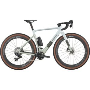 SCOTT Bicicleta Eléctrica Gravel Carbono - SOLACE GRAVEL 10 - 2026 - pale green / beluga grey